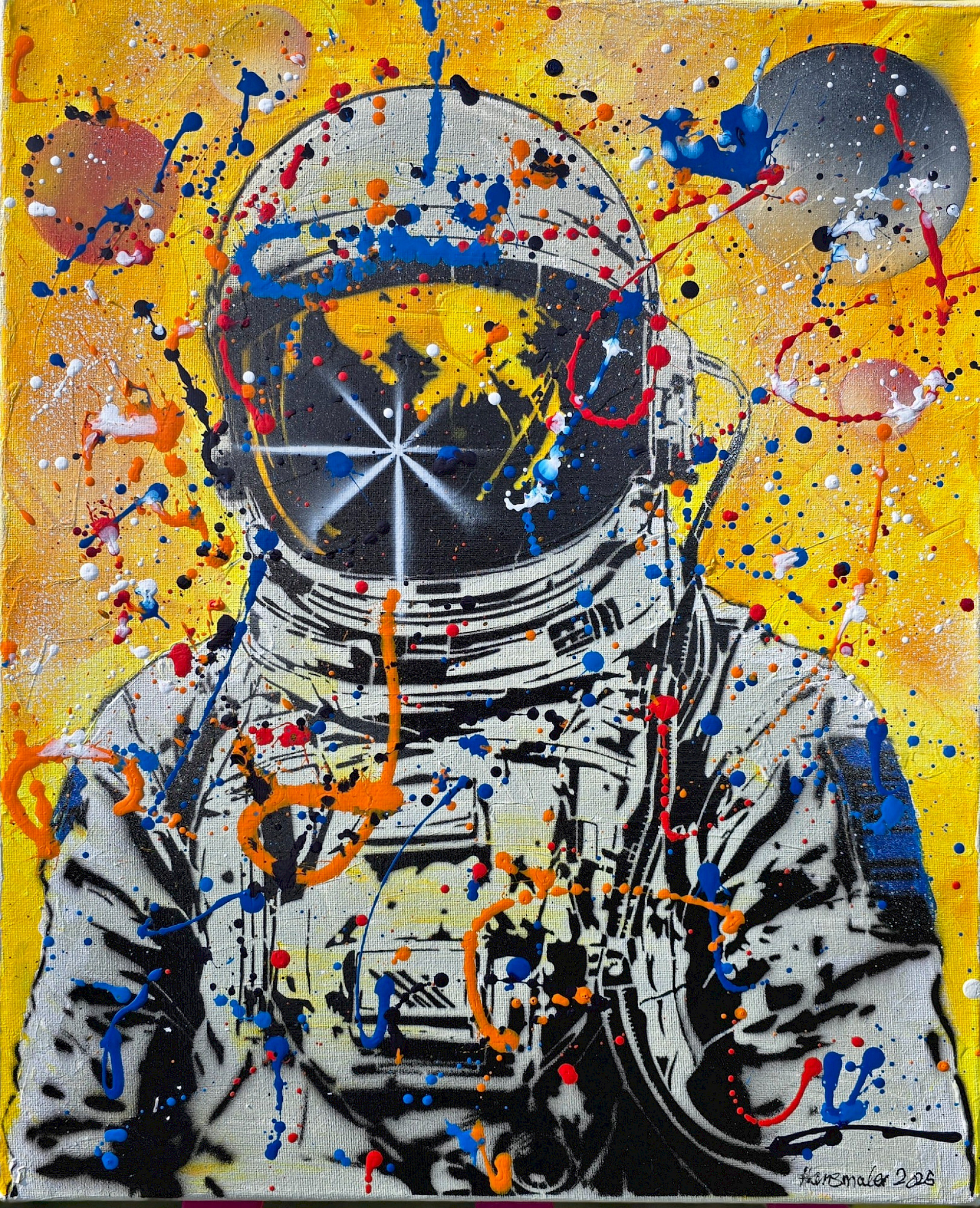Astronaut Yellow Sky
