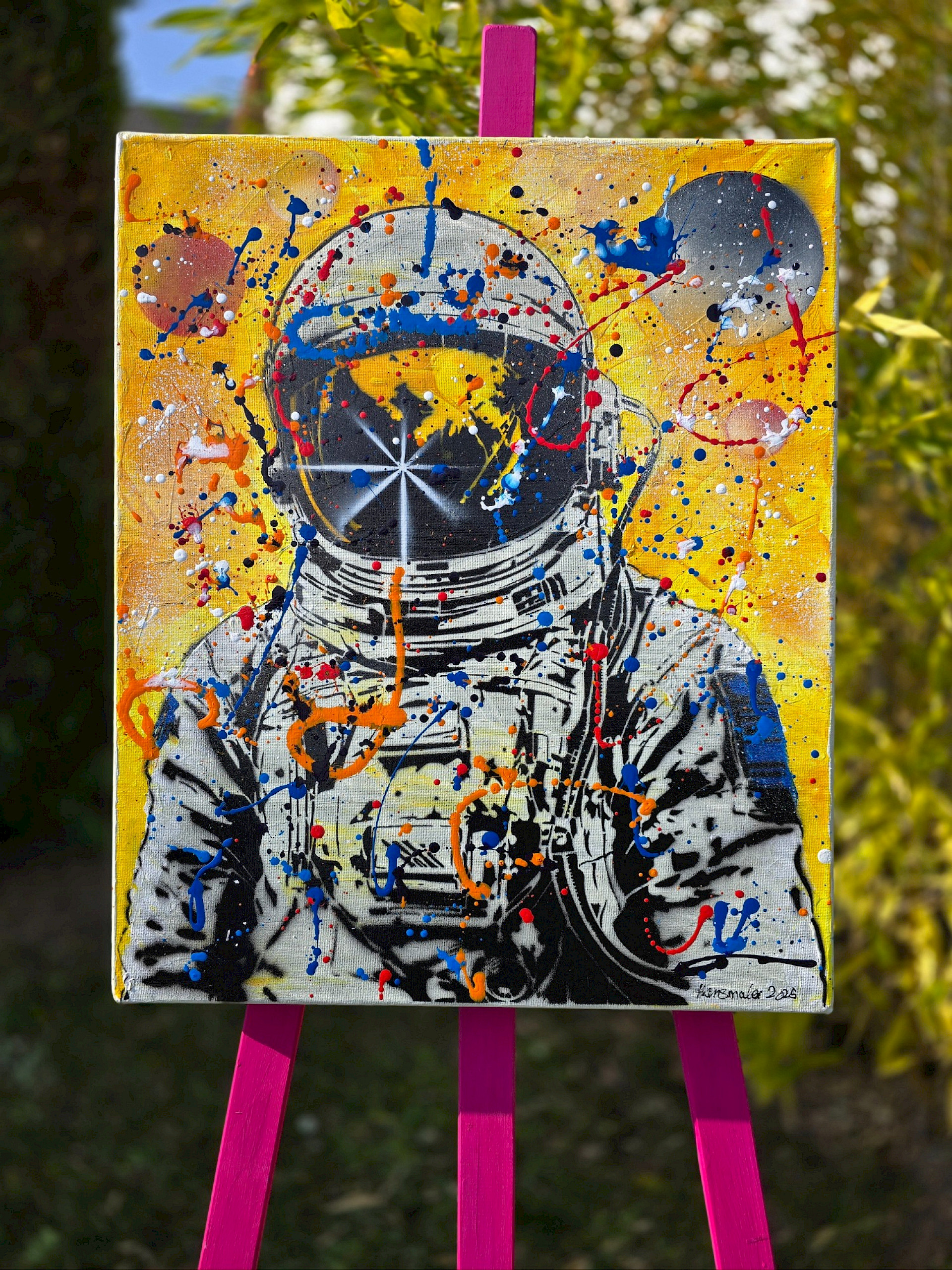 Astronaut Yellow Sky