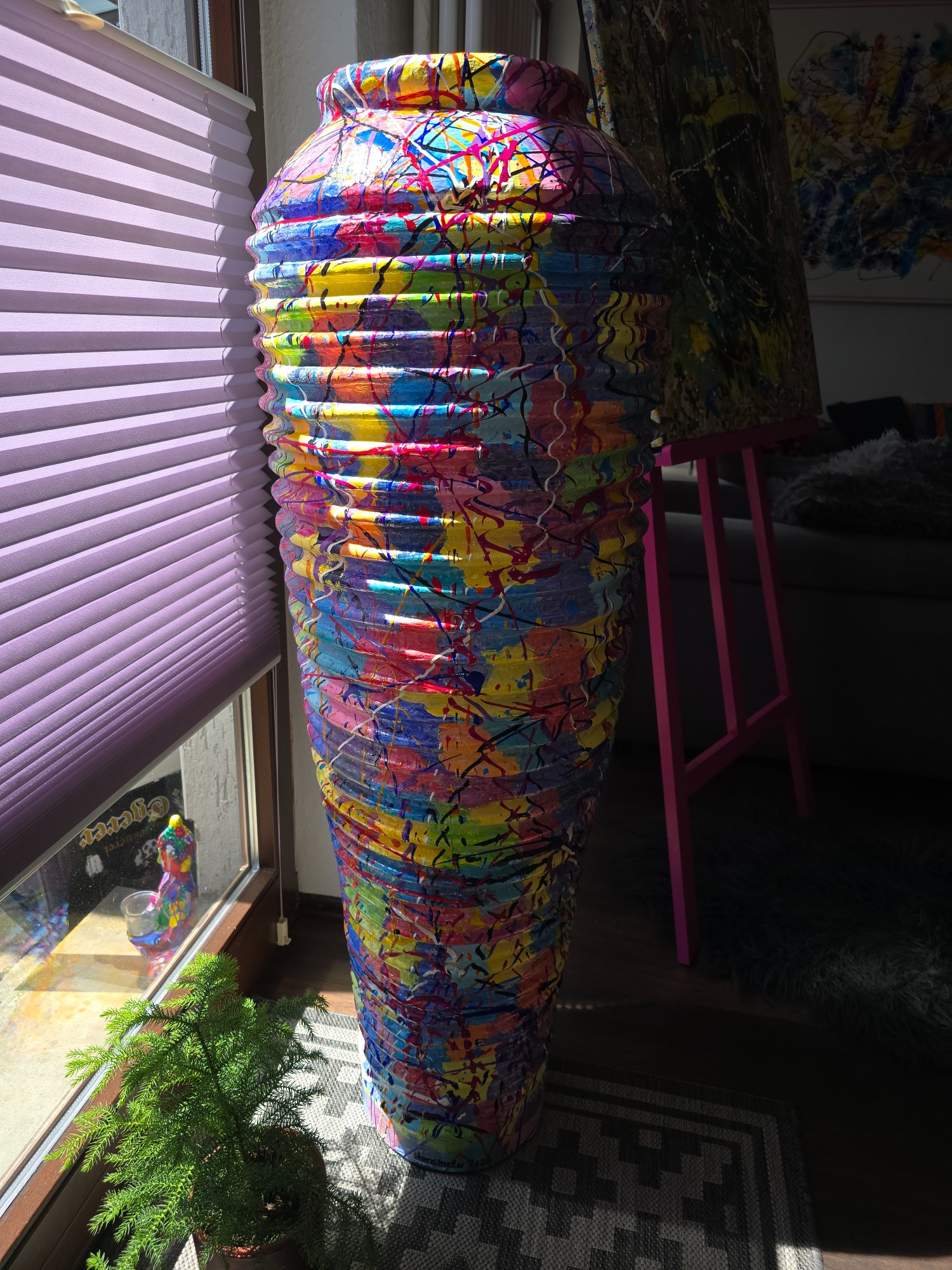 Vase Pappmache 120 cm