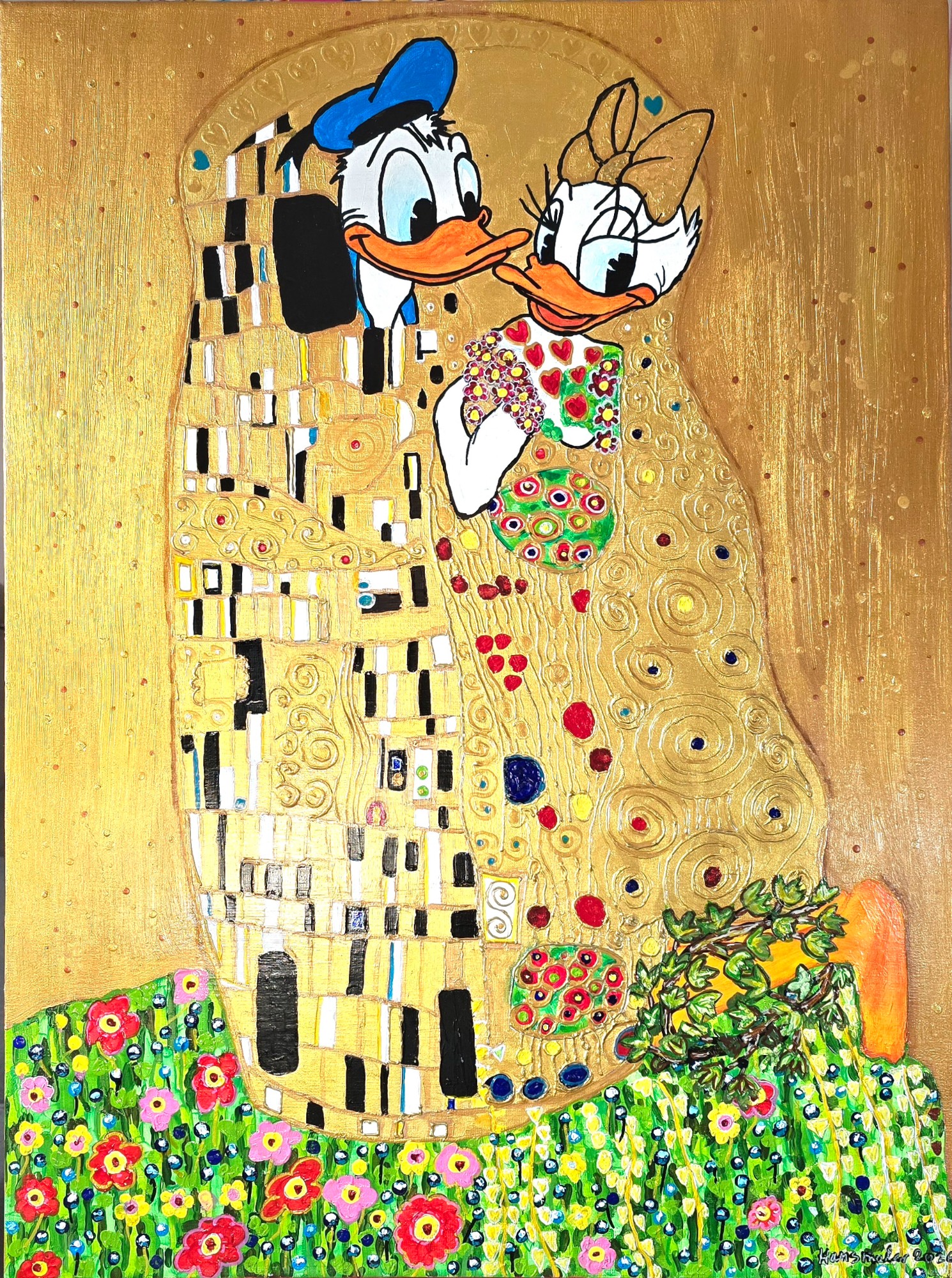 Der Kuss oder wie man Liebe auf eine Leinwand malt.